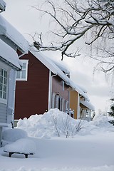 Image showing Snowy neighborhood