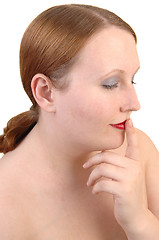 Image showing Profile portrait for girl.