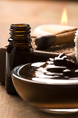 Image showing Chocolate spa with cinnamon