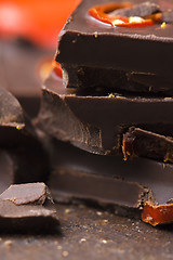 Image showing Homemade chocolate with chilli