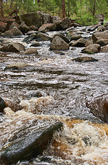 Image showing rushing water in river