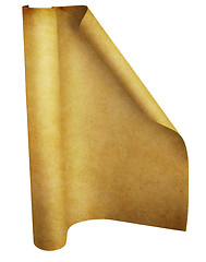 Image showing old parchment paper scroll