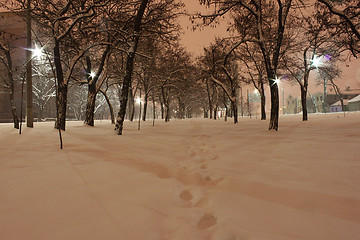 Image showing winter night 