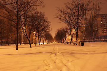 Image showing town at night