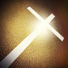 Image showing golden cross