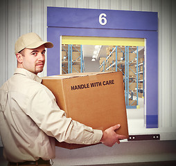 Image showing deliveryman