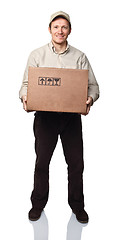 Image showing delivery man portrait