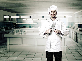 Image showing chef in kitchen