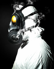 Image showing man with gas mask