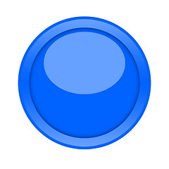 Image showing Blue Button