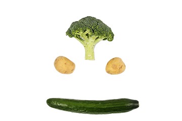 Image showing Face with vegetables small