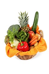 Image showing Vegetables in a Basket