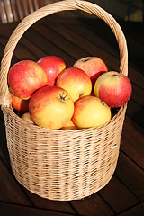 Image showing Basket with apples