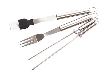 Image showing set of BBQ tools