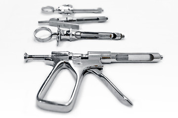 Image showing Metal cartrige syringe for intraligametous anesthesia with other