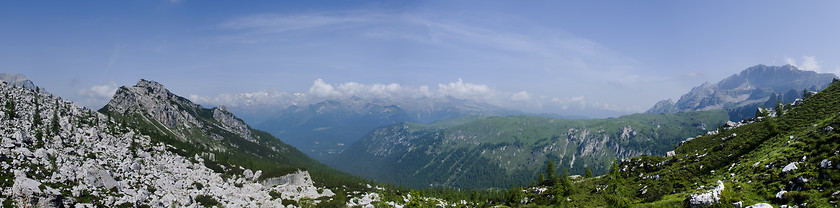 Image showing Italian Dolomites panorama