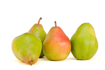 Image showing Four Belgian pears