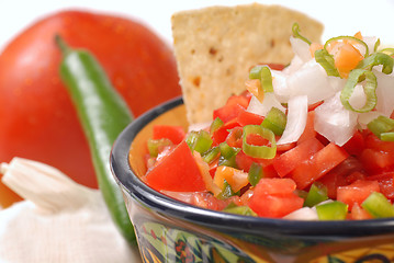 Image showing Spicy salsa with variety of ingredients