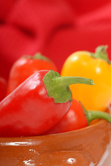 Image showing Variety of chili peppers
