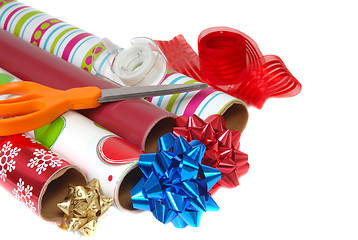 Image showing Festive wrapping paper