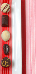 Image showing Selection of luscious hand dipped chocolates