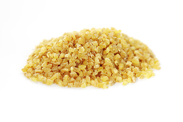 Image showing Bulgur on white background