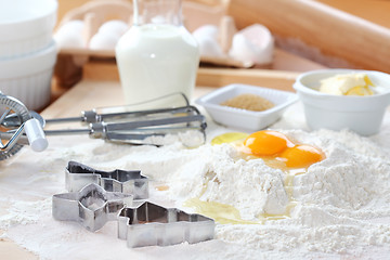 Image showing Baking ingredients