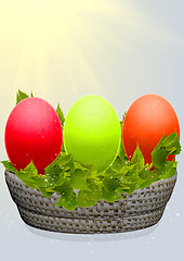 Image showing Easter eggs