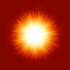 Image showing Sunburst rays of sunlight. EPS 8
