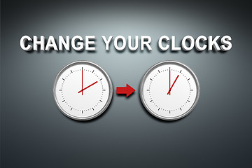 Image showing Change your clocks