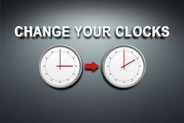 Image showing Change your clocks