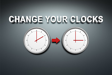 Image showing Change your clocks