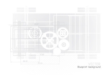 Image showing Technology blueprint abstract design