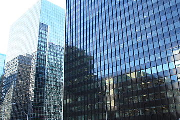 Image showing Many Buildings reflected on each other