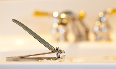 Image showing Close up of nail clippers