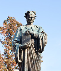 Image showing Dante statue in Meridian Hill park