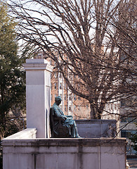 Image showing President Buchanan statue in Meridian park