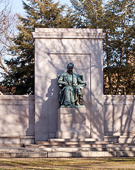 Image showing President Buchanan statue in Meridian park