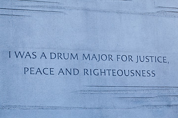 Image showing Martin Luther King Monument DC