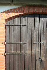 Image showing Lovely details on old door