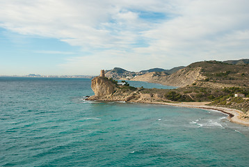 Image showing Steep coastline