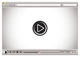 Image showing Internet video browser controls blk