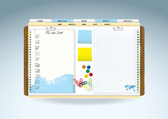 Image showing Web paper template