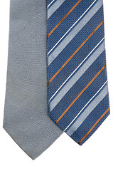 Image showing Closeup of two ties