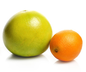 Image showing Orange And Pamelo Fruits