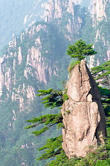 Image showing Huangshan mountain peak