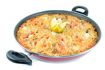 Image showing seafood rice