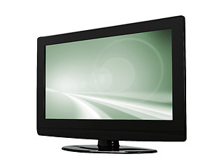 Image showing TV flat screen lcd, plasma.There is a path for the screen