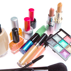 Image showing set of cosmetic products