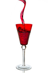 Image showing pouring red wine 